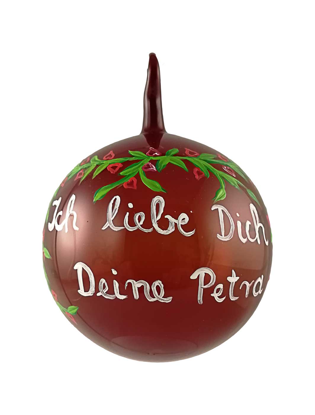 10cm Kugel mit Schrift und Namen