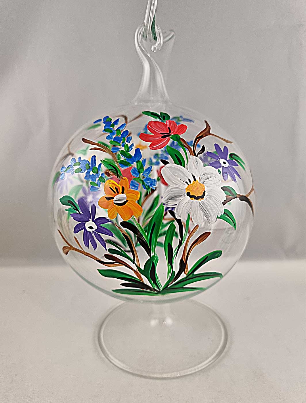 Kugel 10cm mit Blumenmotiv – Bild 2