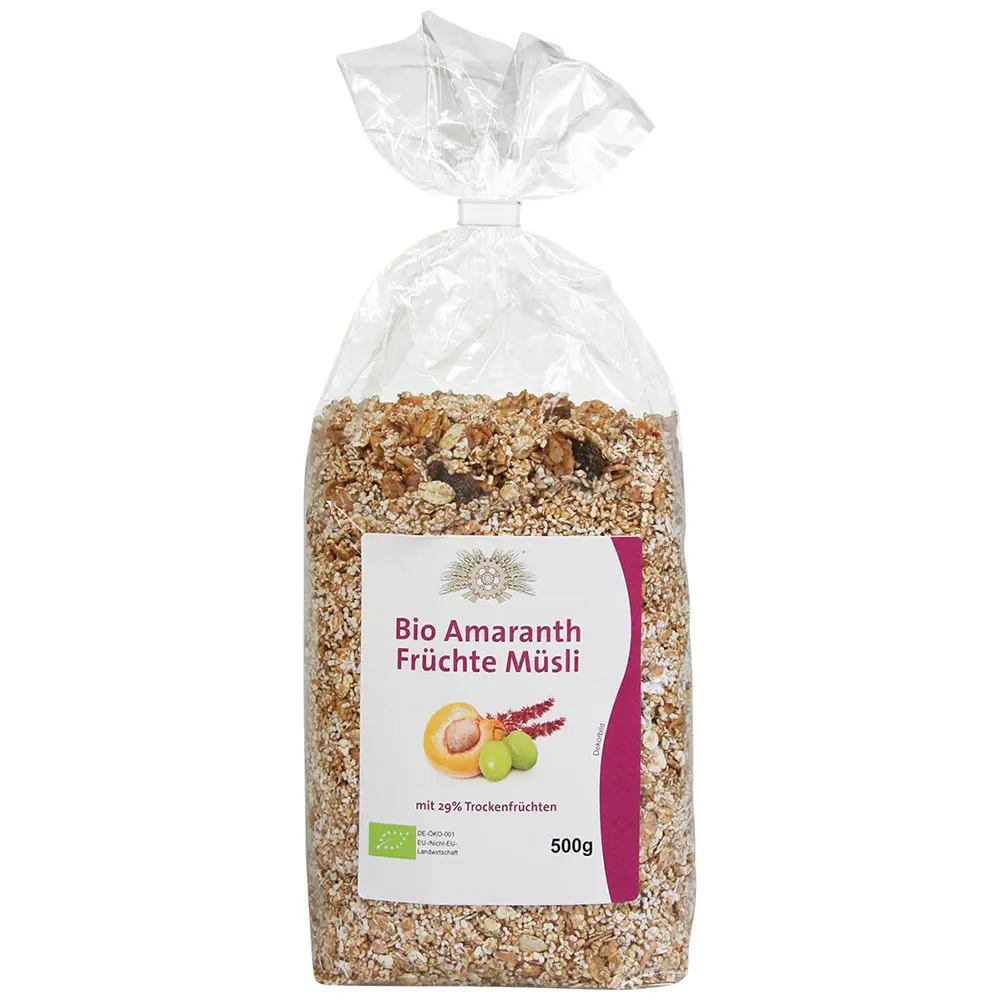 Bio Amaranth-Früchte-Müsli