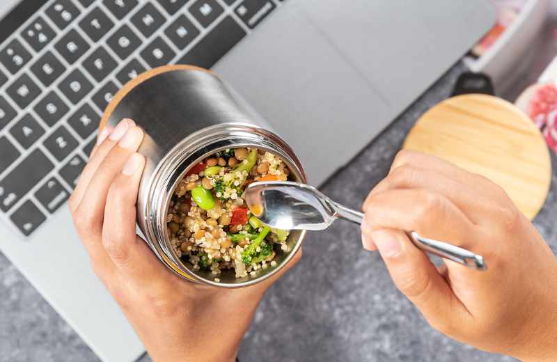 Lunchbox Edelstahl und Kork – Bild 5