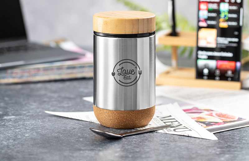 Lunchbox Edelstahl und Kork – Bild 6