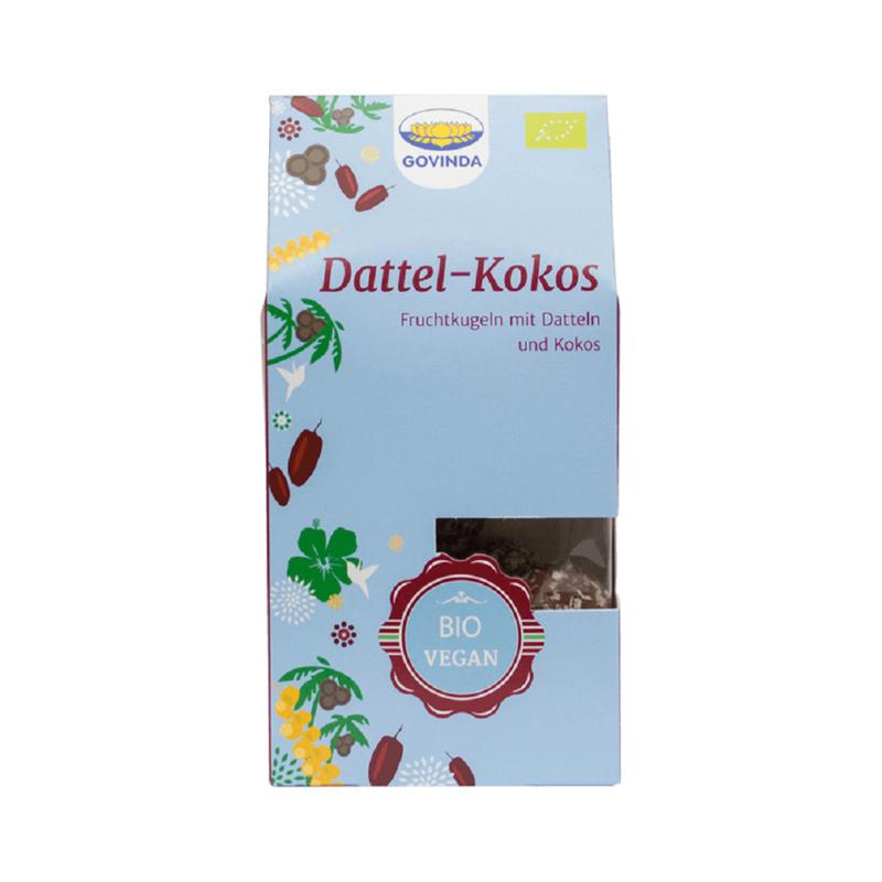 Govinda Dattel-Kokos Fruchtkugeln 120 g – Bild 2