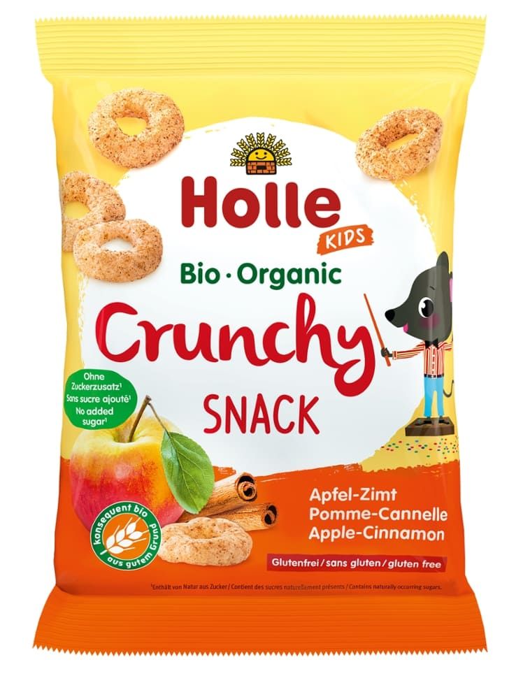 Holle Crunchy Snack Apfel-Zimt 8 Stück zu 25 g