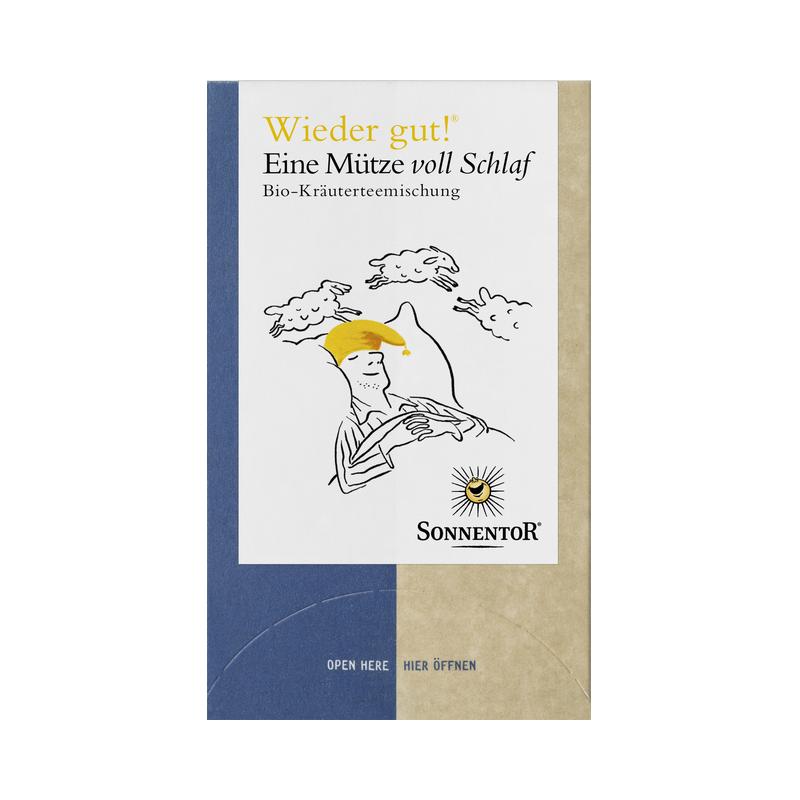 Sonnentor – Wieder gut Eine Mütze voll Schlaf Teebeutel 6 Stück – Bild 2