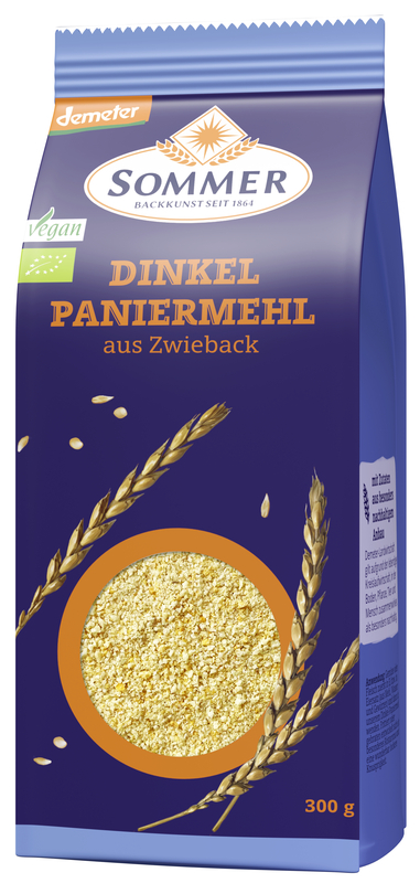 Sommer – Dinkel Paniermehl 6 Stück zu 300 g