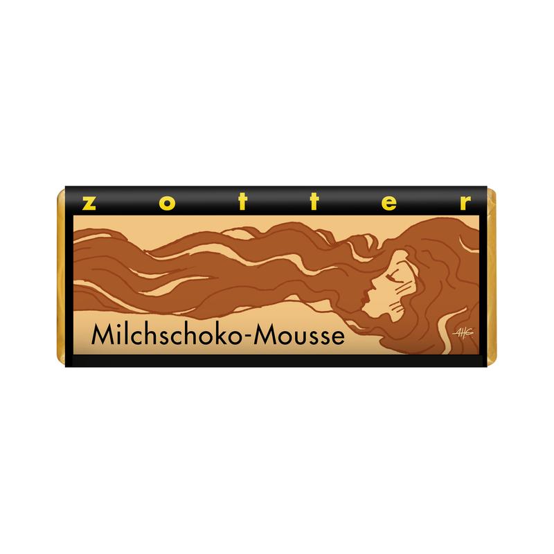 Zotter Schokolade Milchschoko-Mousse 10 Stück zu 70 g