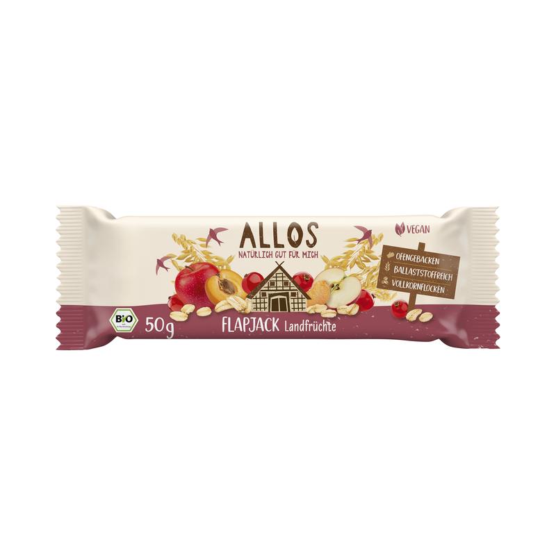 Allos Flapjack Landfrüchte 16 Stück zu 50 g