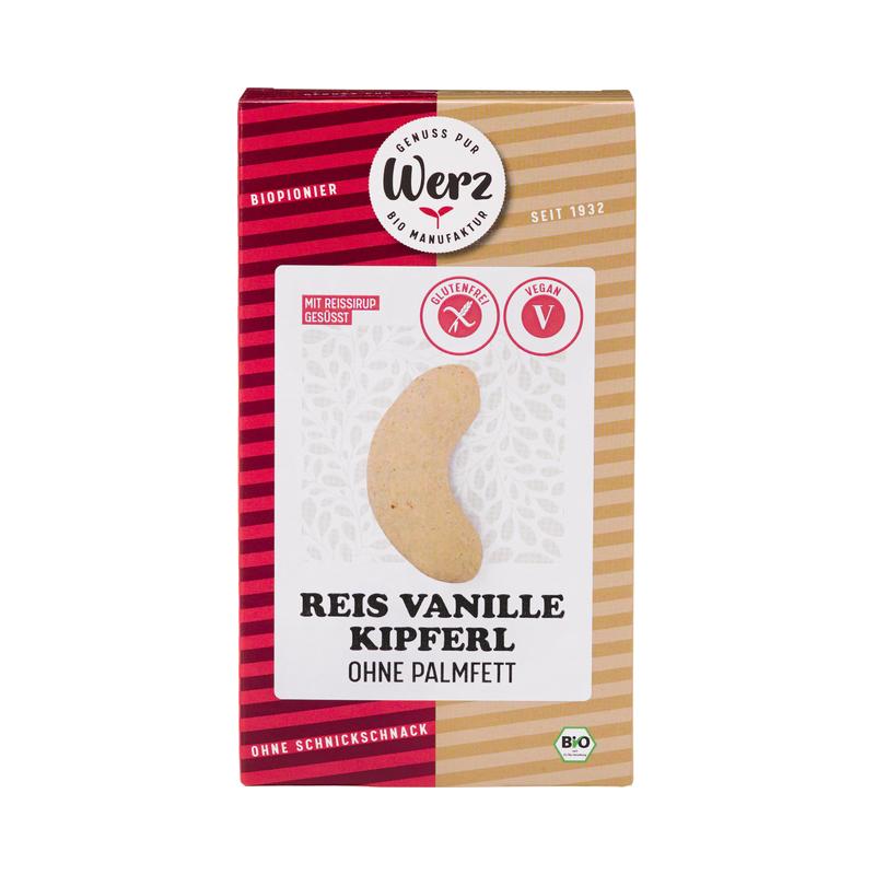 Werz – Reis Vanille Kipferl 6 Stück zu 125 g