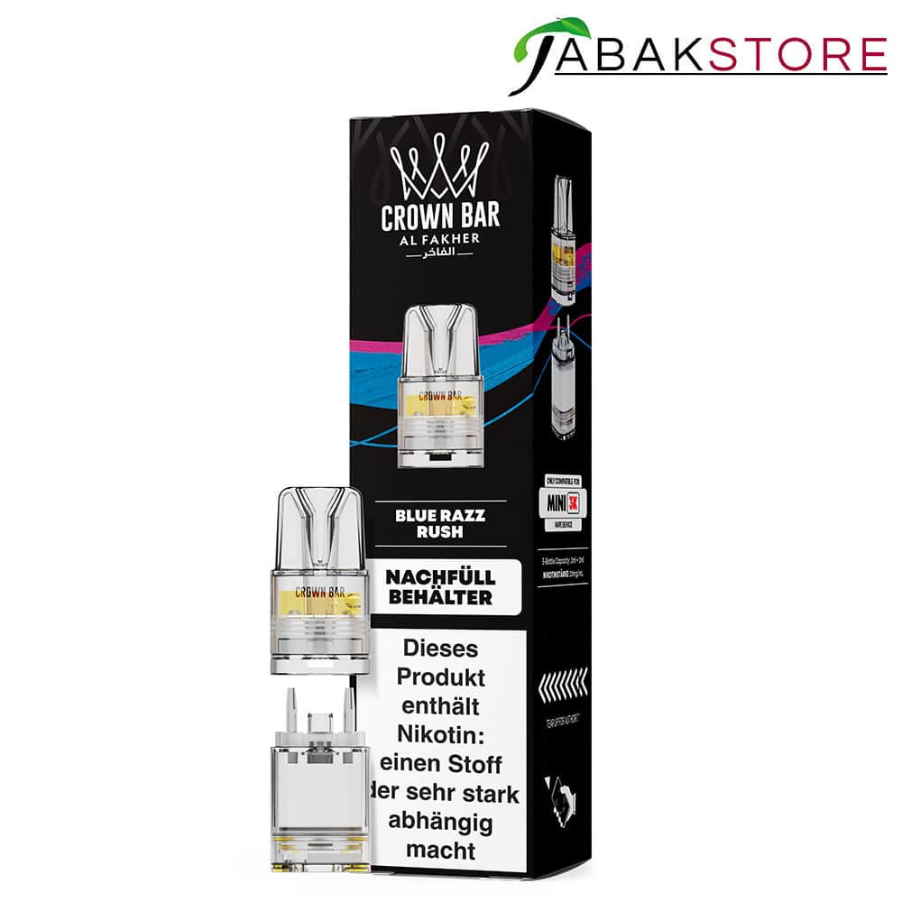 Al Fakher Mini 3K Pod | Blue Razz Rush | 20mg