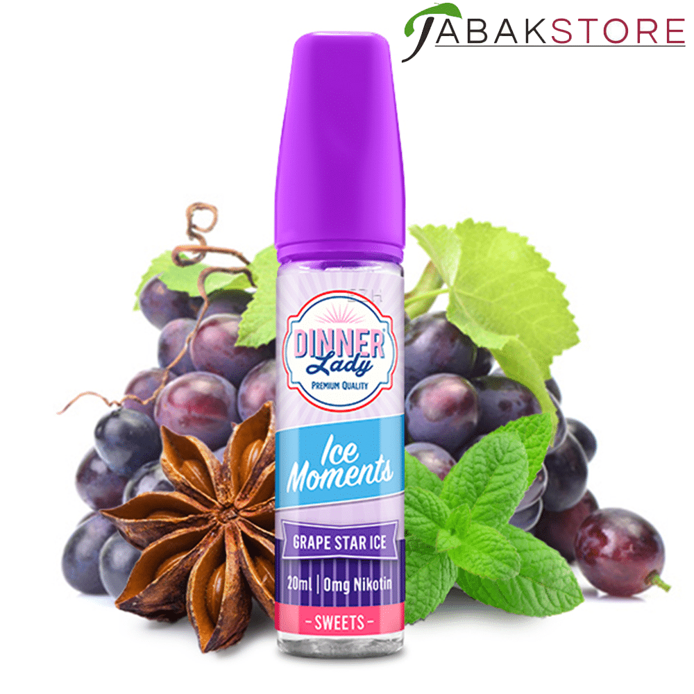 Dinner Lady | Ice | Grape Star Ice | 20ml Liquid | Aroma