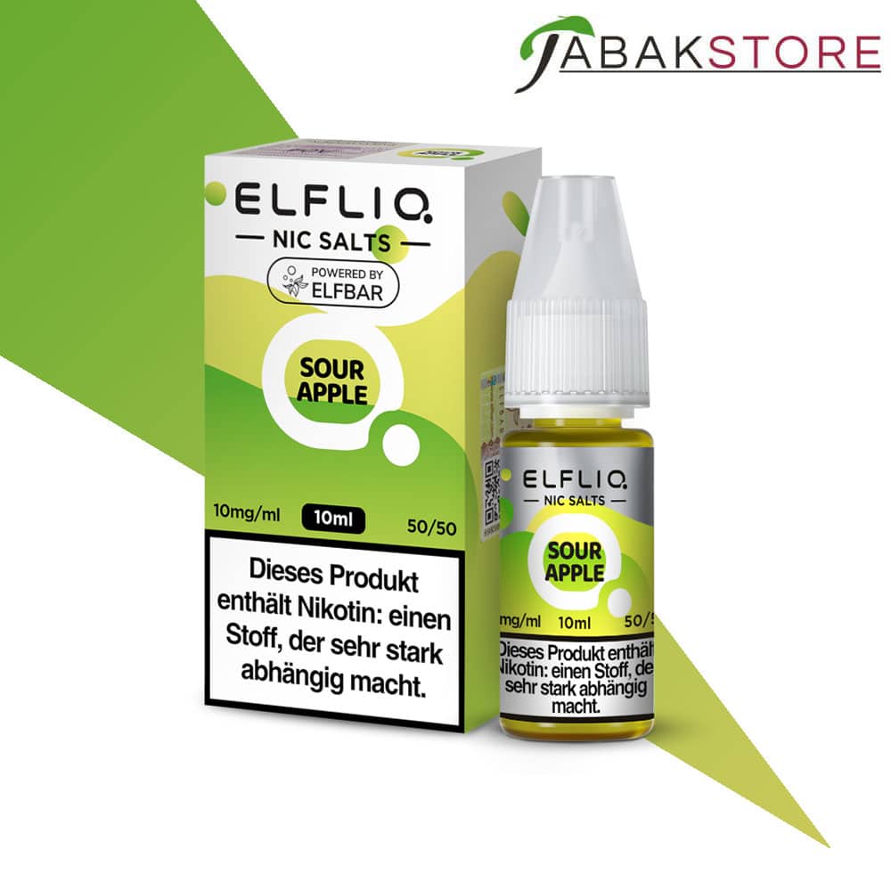 Elfliq | Elfbar Liquid | Sour Apple | 10mg