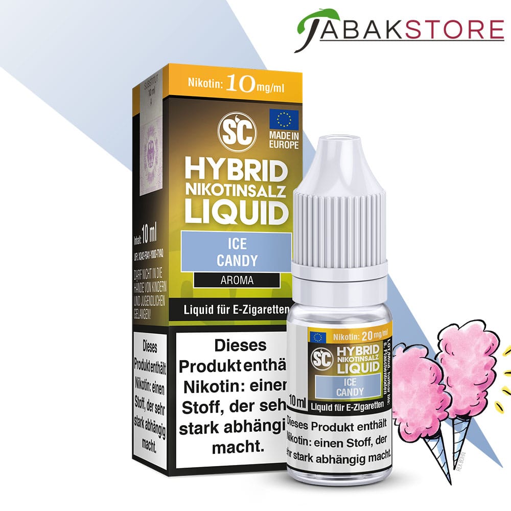 SC -Eisbonbon – Hybrid Nikotinsalz 10ml Liquid 10mg/ml