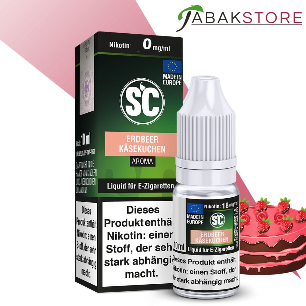 SC – Erdbeer Käsekuchen – Liquid 10ml Liquid 0 mg/ml
