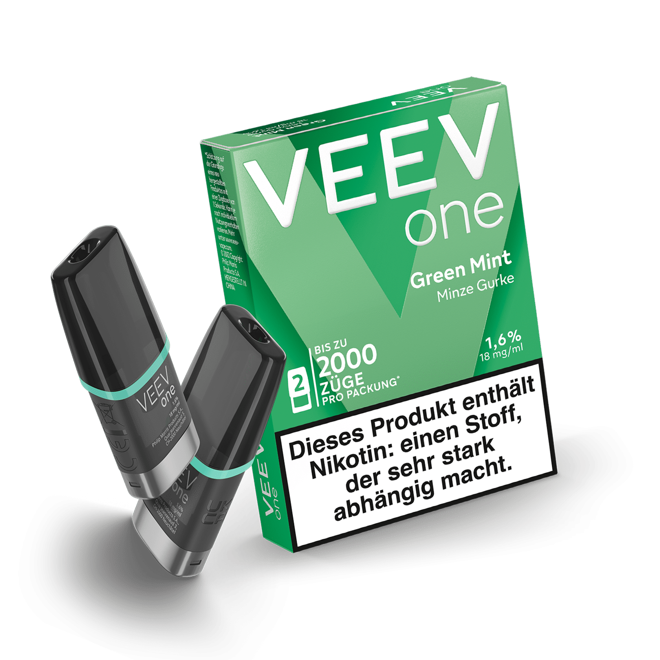 VEEV One | Green Mint | Liquid Pod | 20mg | 2er Pack – Bild 3