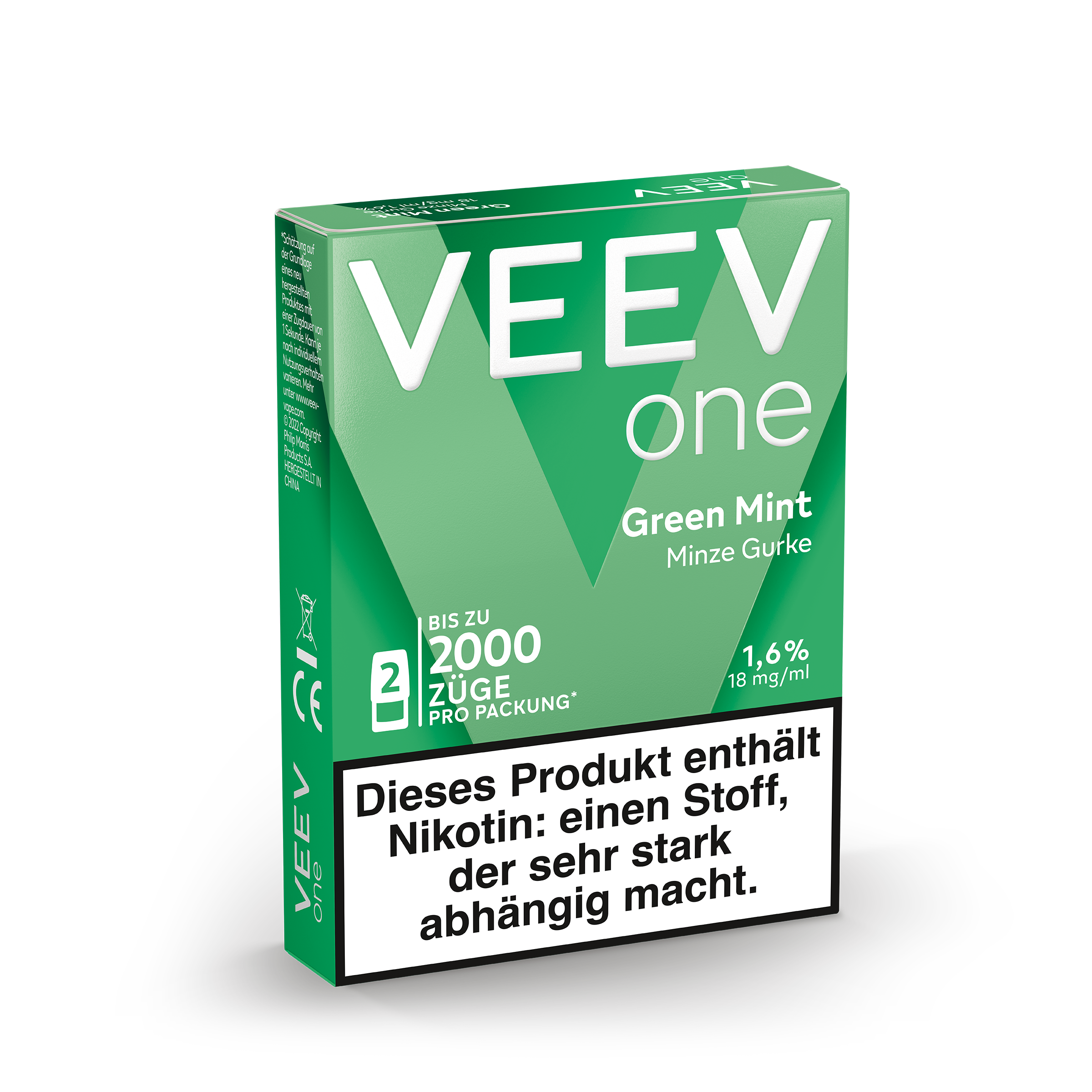 VEEV One | Green Mint | Liquid Pod | 20mg | 2er Pack – Bild 2
