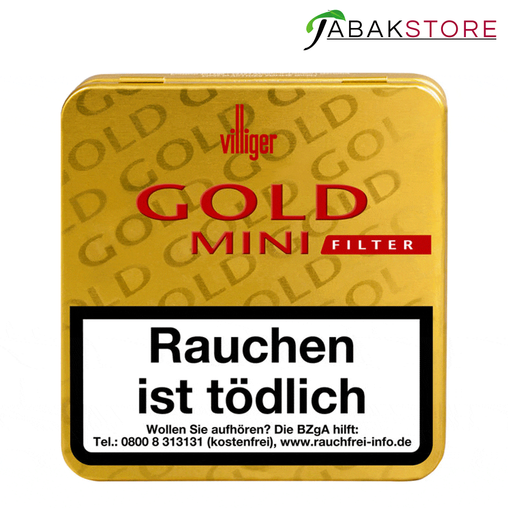 Villiger Gold Mini Filter 6,20 Euro | 20 Zigarillos