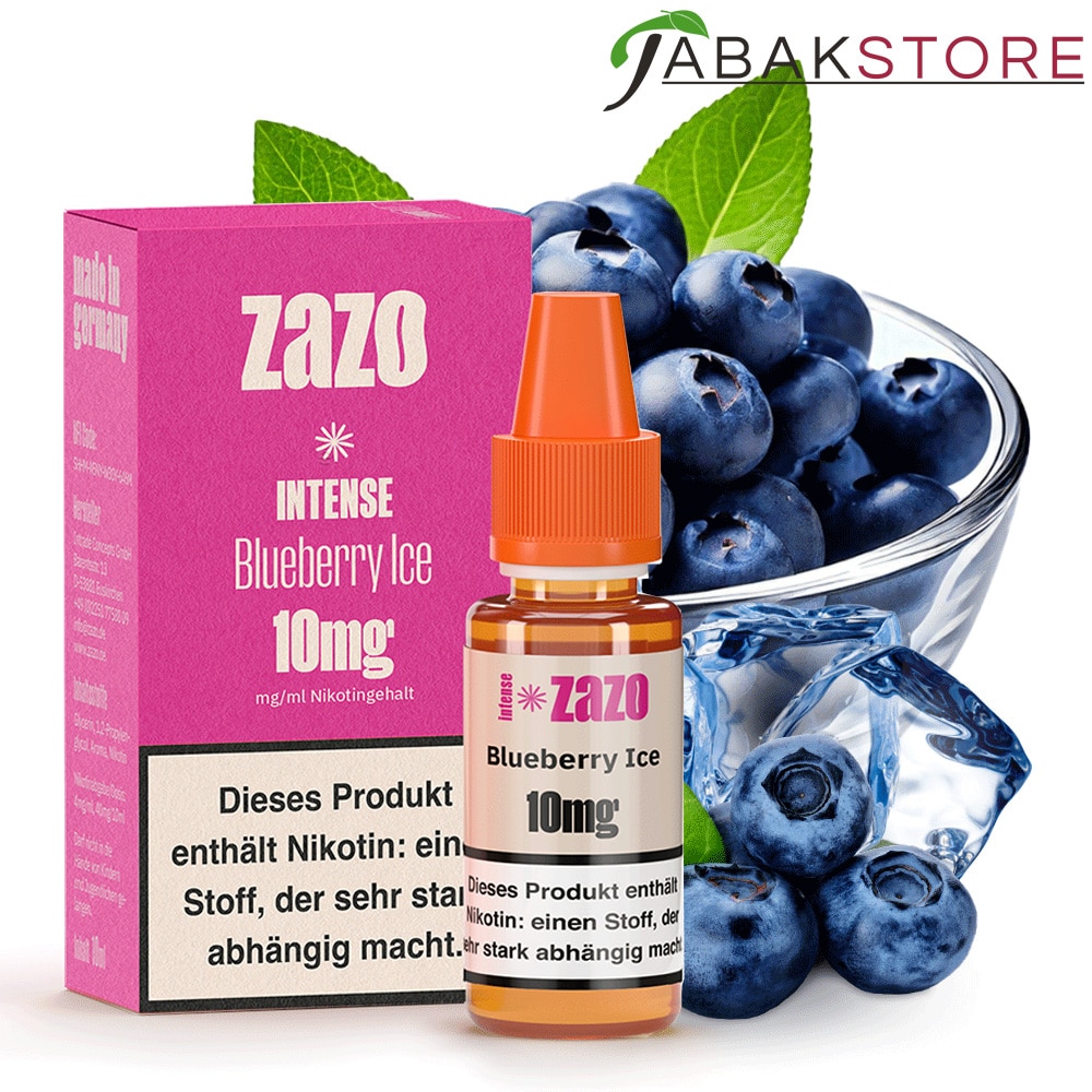 ZAZO Intense – Blueberry Ice – Liquid 10ml – 10 mg/ml