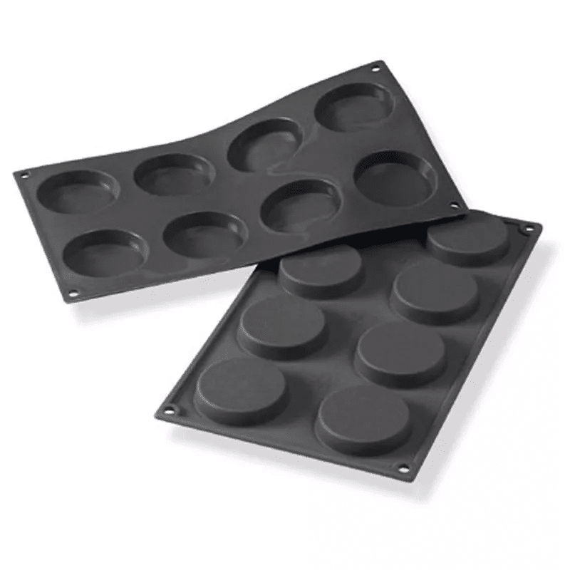 Silikonform Florentiner Ø 6 cm 8 Mulden pro Form