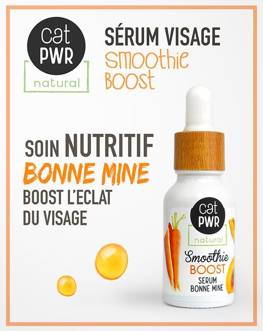 BOOST Sérum de Nuit Bonne Mine à l’huile d’Abricot & CAROTTE