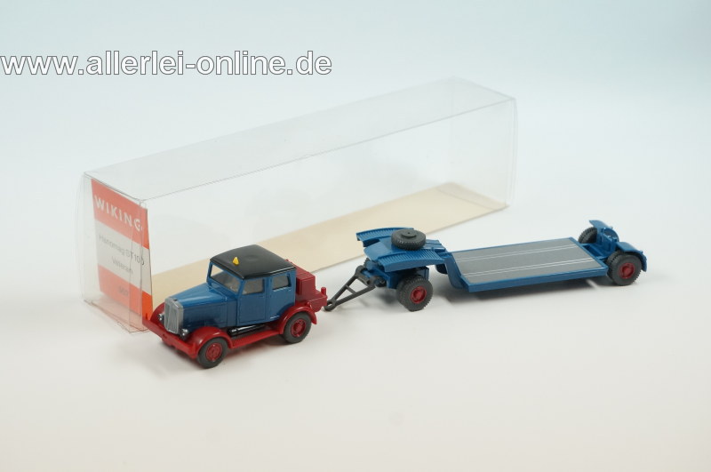 Wiking H0 1:87 | Hanomag ST 100 Veteran mit Tiefladeanhänger | Nr: 502 mit OVP