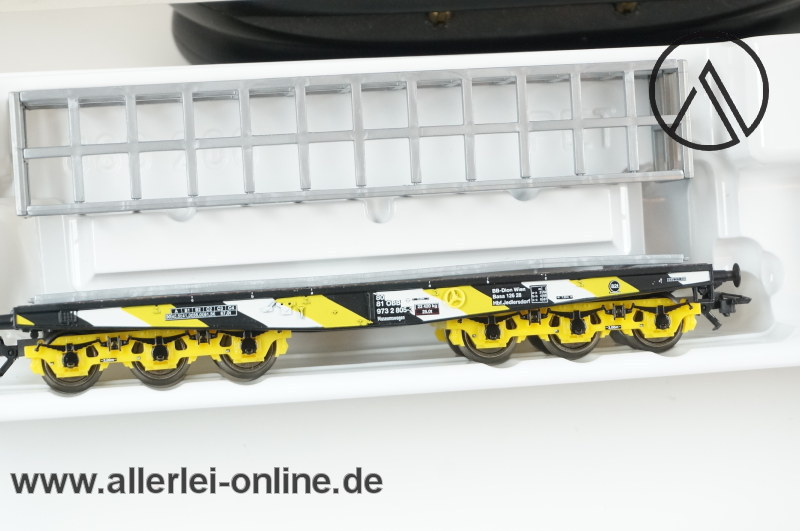Märklin Spur H0 | 4868 Schwerlast-Flachwagen mit Steinen der ÖBB | 6-Achsiger Schwerlastwagen mit OVP