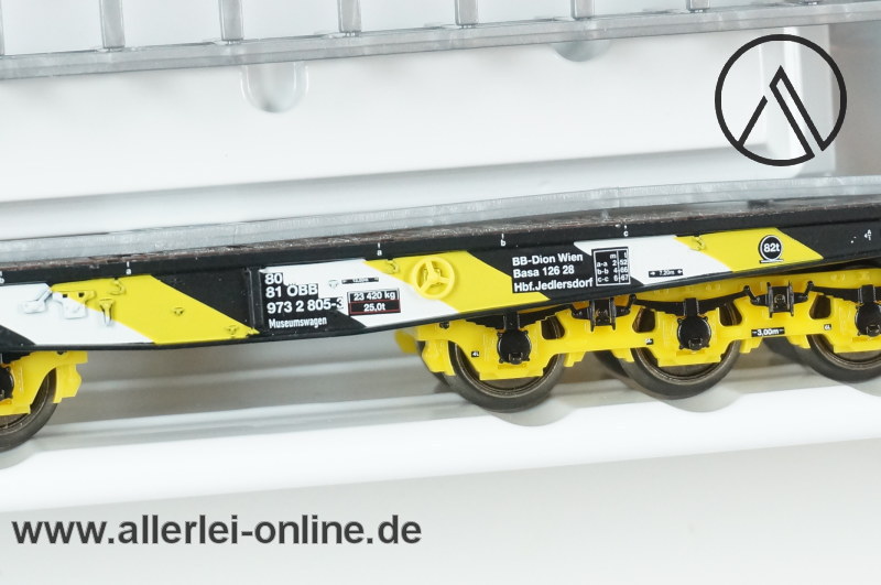 Märklin Spur H0 | 4868 Schwerlast-Flachwagen mit Steinen der ÖBB | 6-Achsiger Schwerlastwagen mit OVP – Bild 4