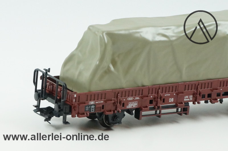 Märklin H0 | 46974 Rungenwagen mit Plane | Kbs 443 Güterwagen der DB mit OVP – Bild 4