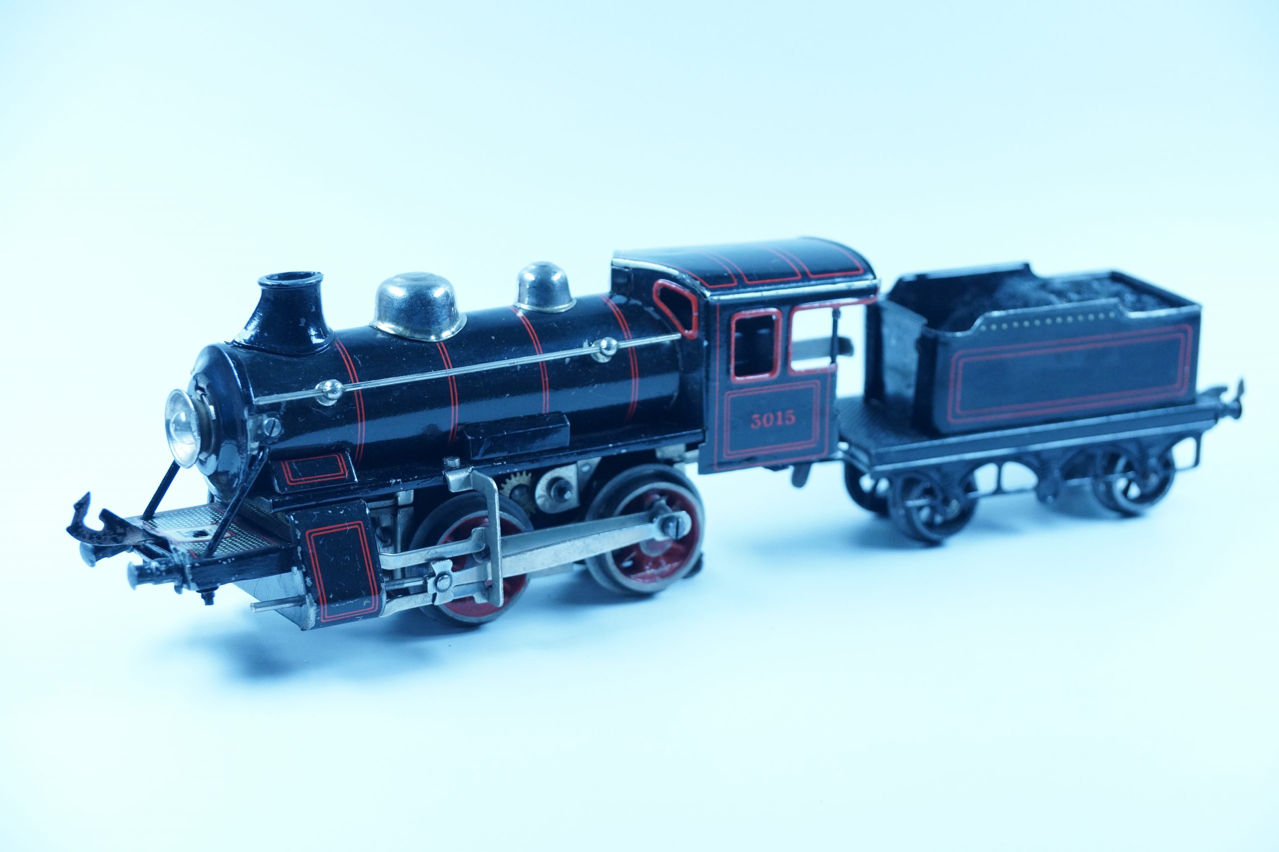 BING BW Spur 0 Lok | Dampflok 3015 mit Tender ,elektr. – Bild 3