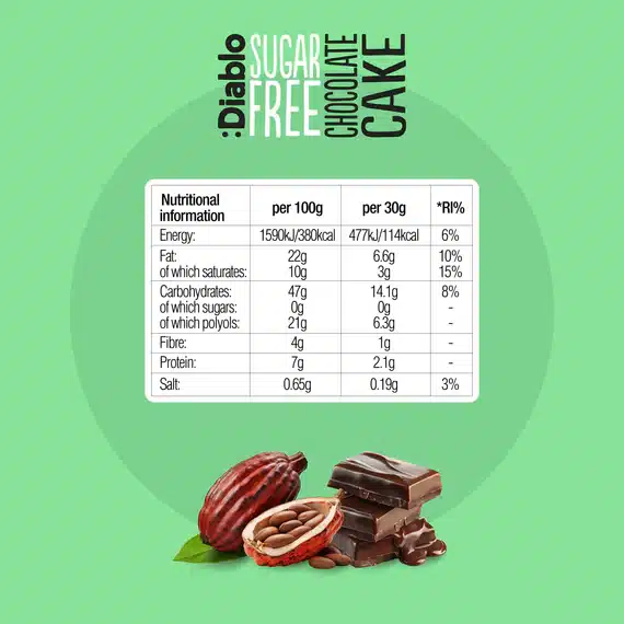 Diablo zuckerfreier Schokoladekuchen – Bild 5