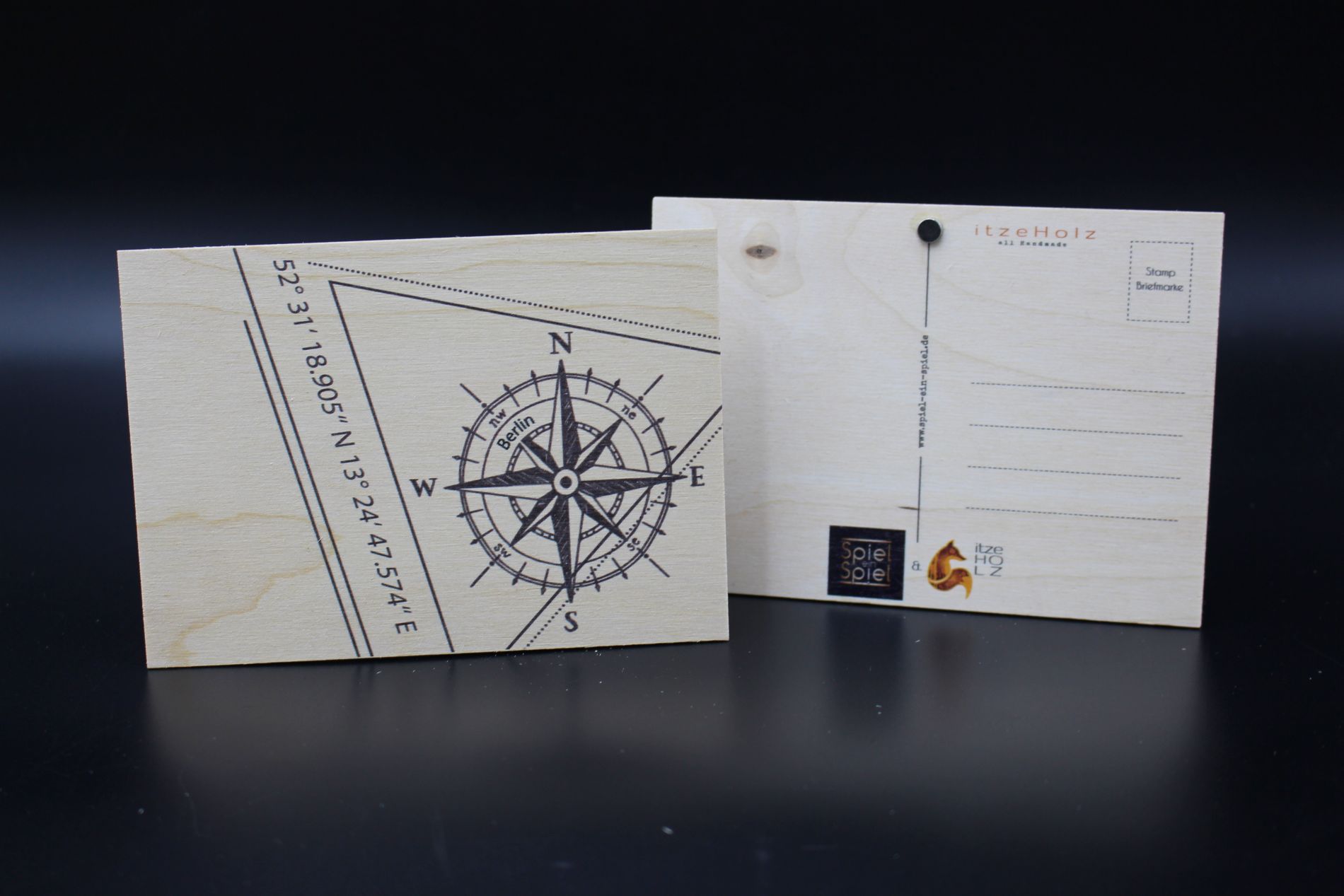 Holzkarte „Berlin“ – Koordinaten – Bild 2