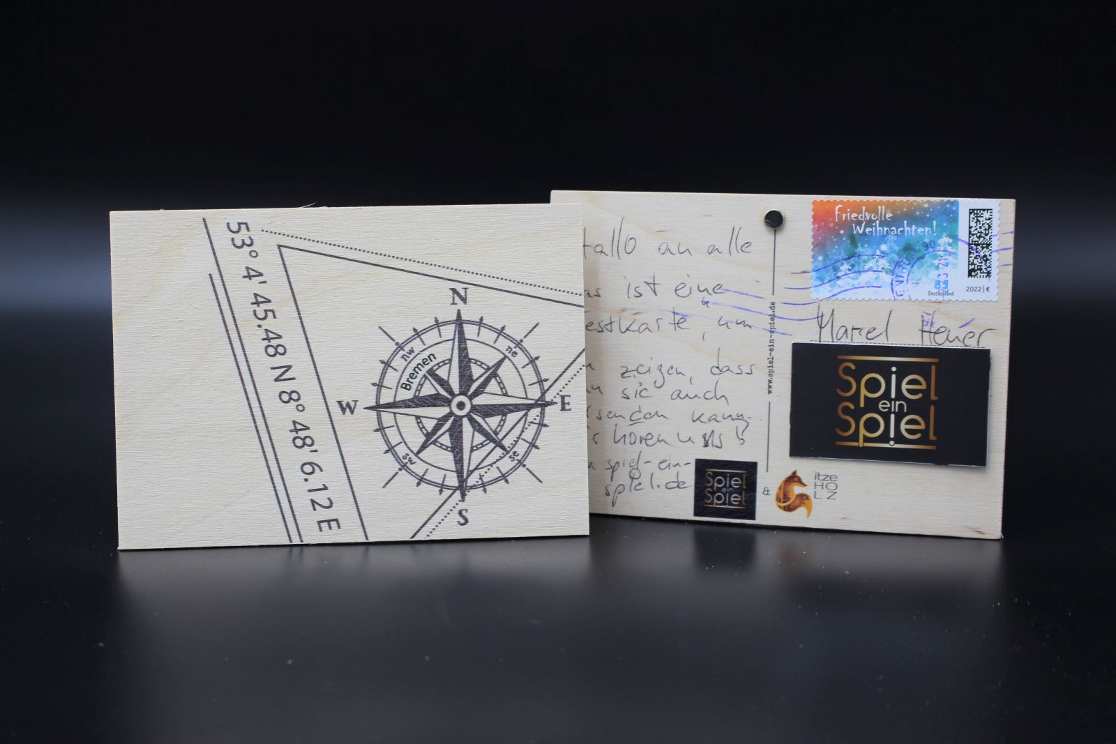 Holzkarte „Bremen“ – Koordinaten – Bild 2