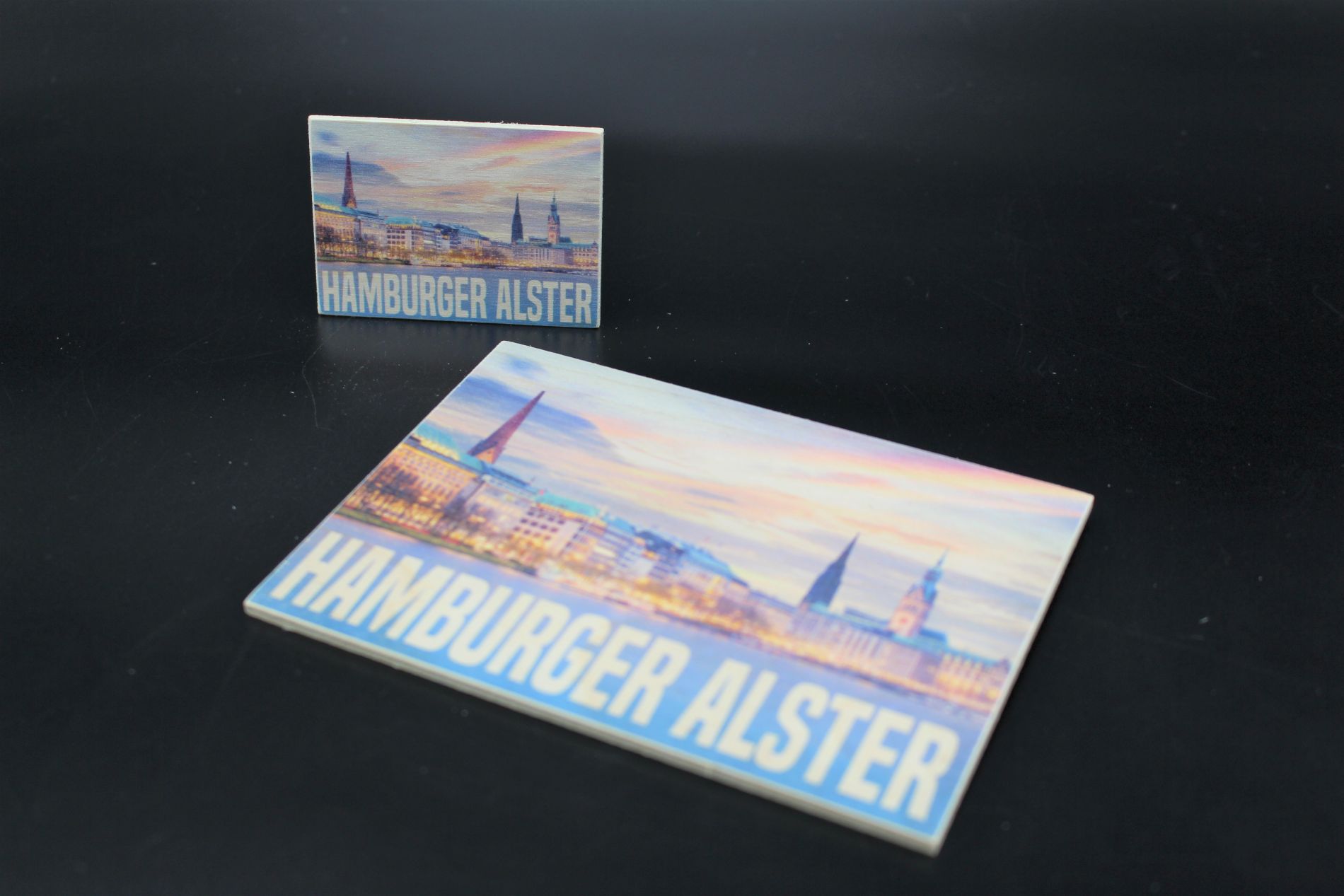 Holzmagnet „Hamburg“ – Alster – Bild 3