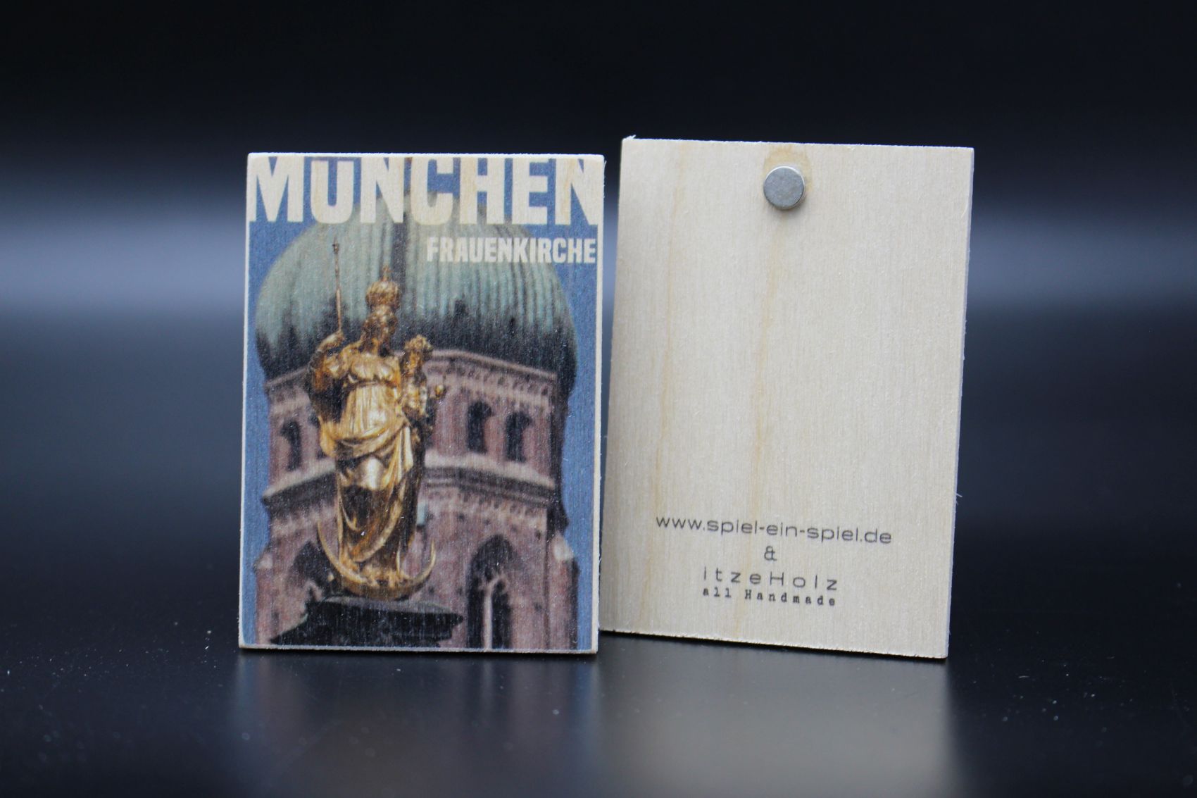 Holzmagnet „München“ – Frauenkirche – Bild 2