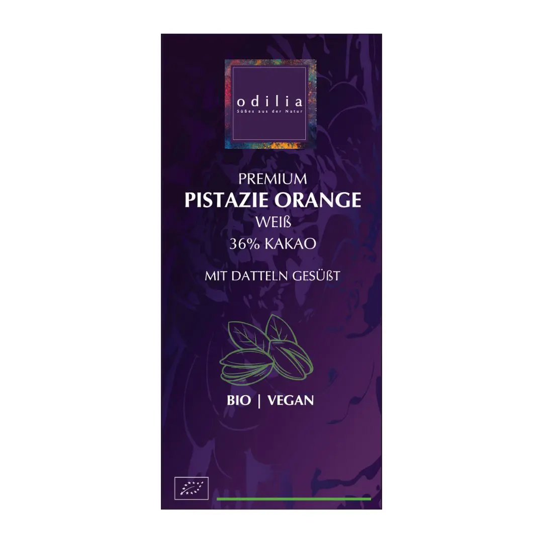 Odilia Premium Pistazie Orange Schokolade – Bild 3
