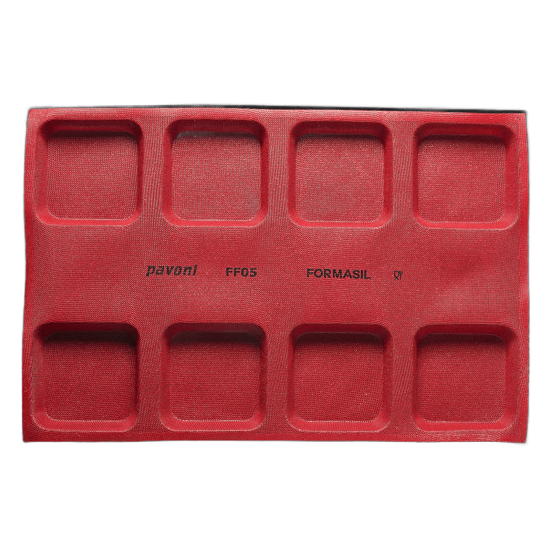 Perforierte Silikonbackmatte Quadrat 8 Stück 12 cm