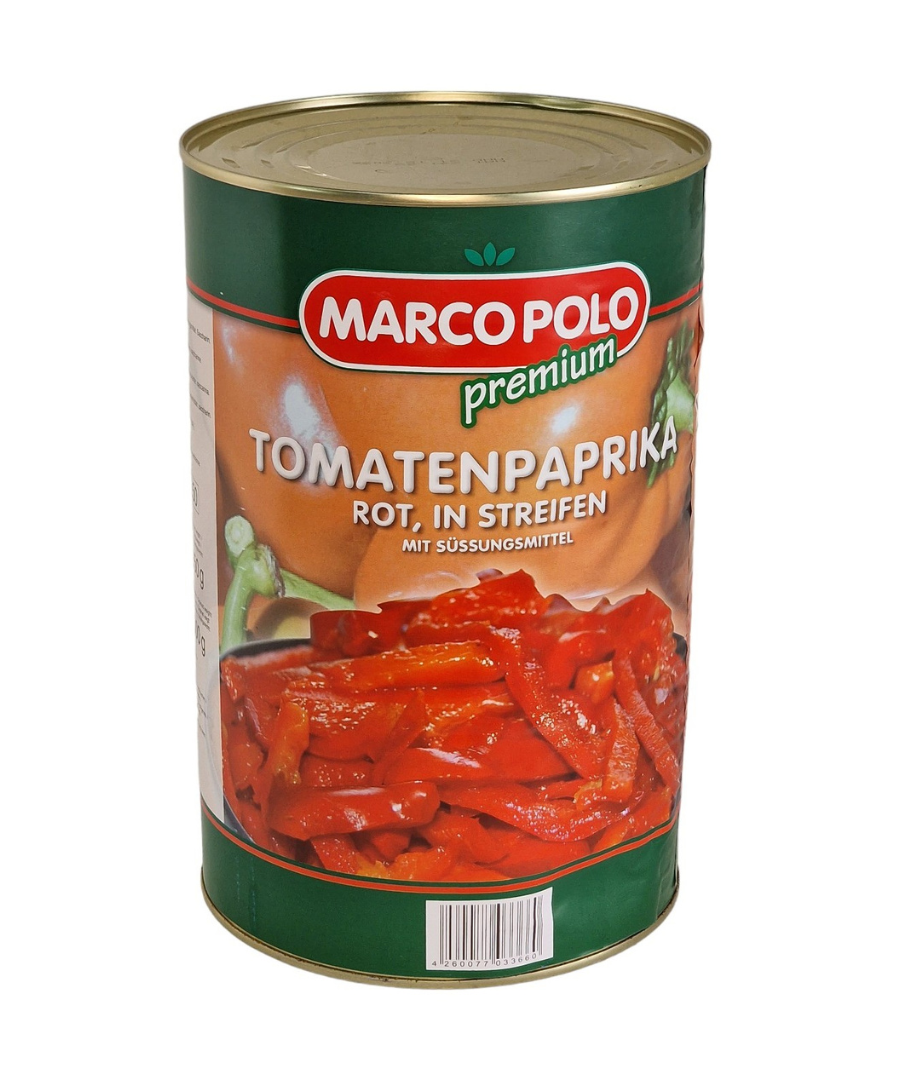Rote Pa rika in Streifen | 4250 ml
