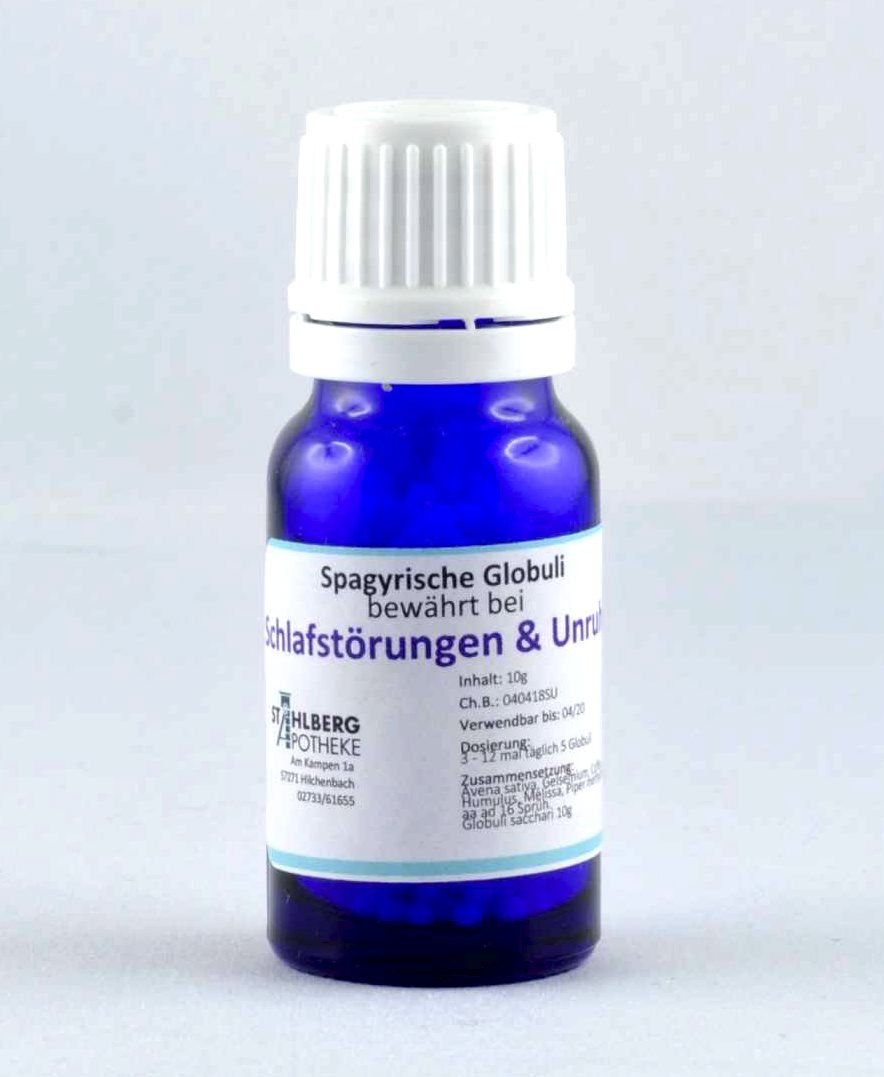 Spagyrische Globuli bewährt bei Schlafstörung & Unruhe – 10 g