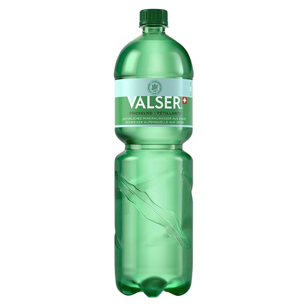 Mineralwasser Valser prickelnd, PET – Har. 6 x 1.5 Liter