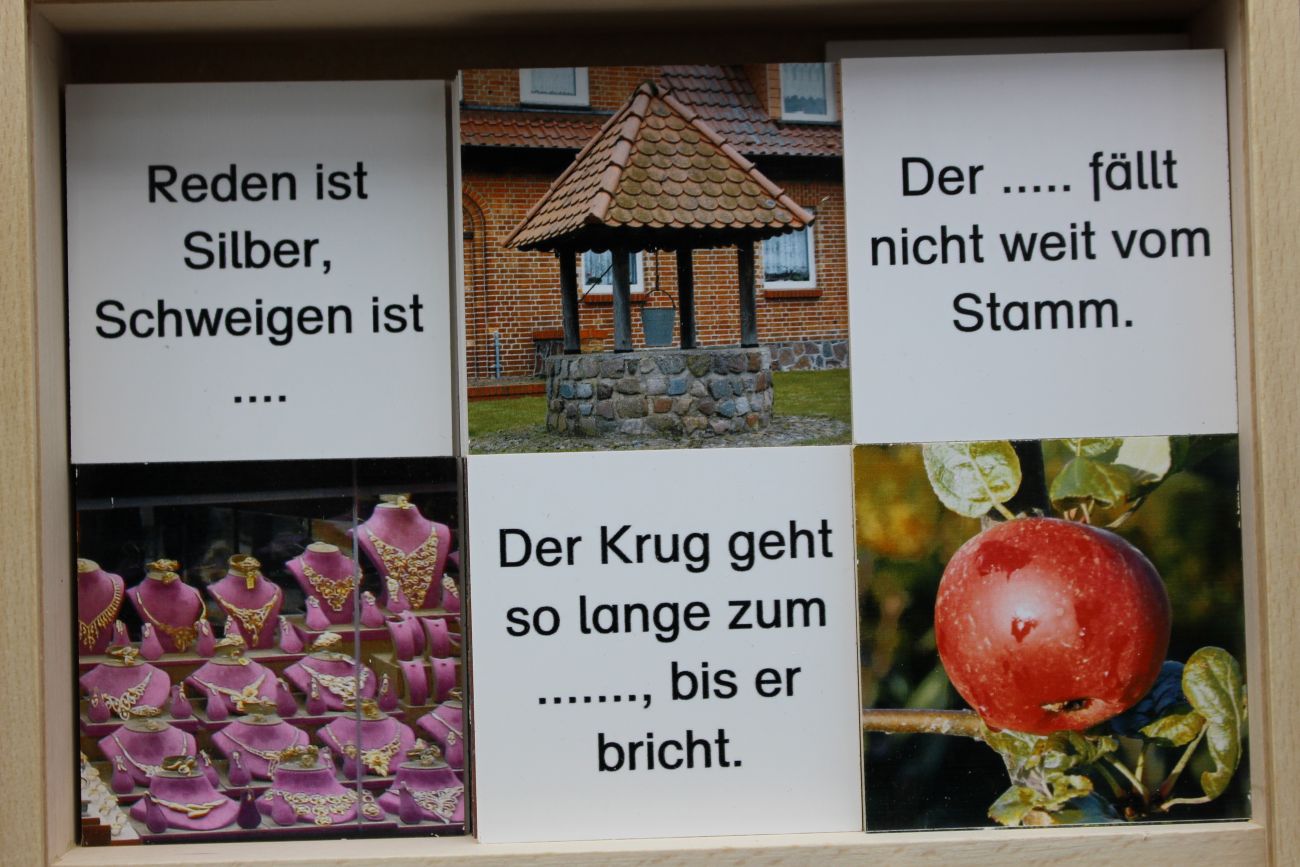 Memo aus Holz „Sprichwörter“ – Bild 3