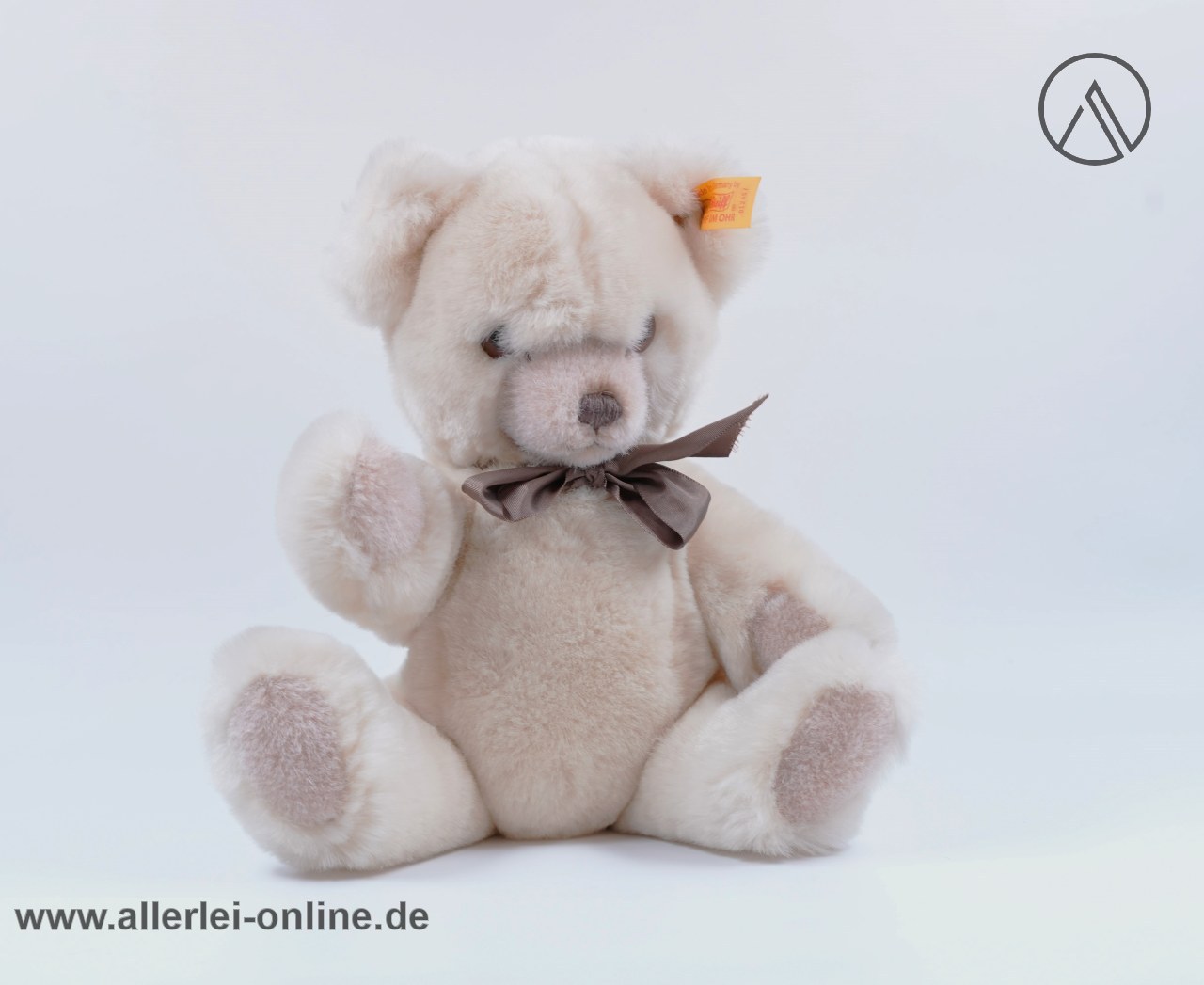 Steiff Teddybär | Steiff Bär Petsy ,beige 012457 mit Stimme | 28cm mit KFS – Bild 8