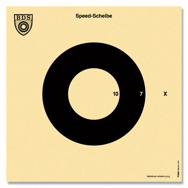 BDS Speed Zielscheibe 25stk.
