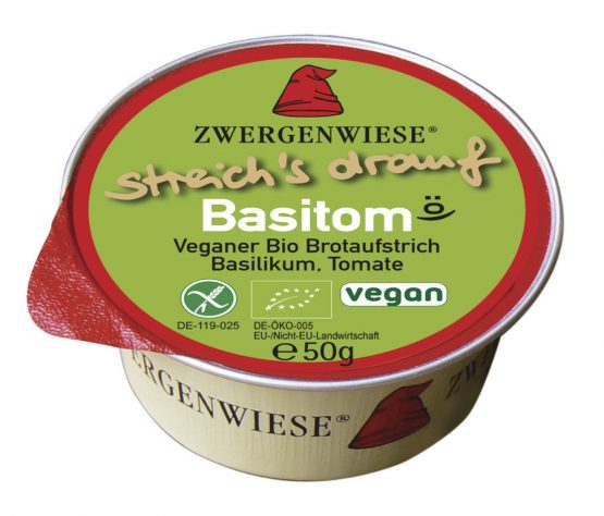 Zwergenwiese Aufstrich Basitom 50g Bio glutenfrei