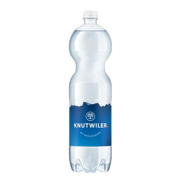 Mineralwasser Knutwiler, viel Kohlensäure, PET – 6 x 1.5 Liter