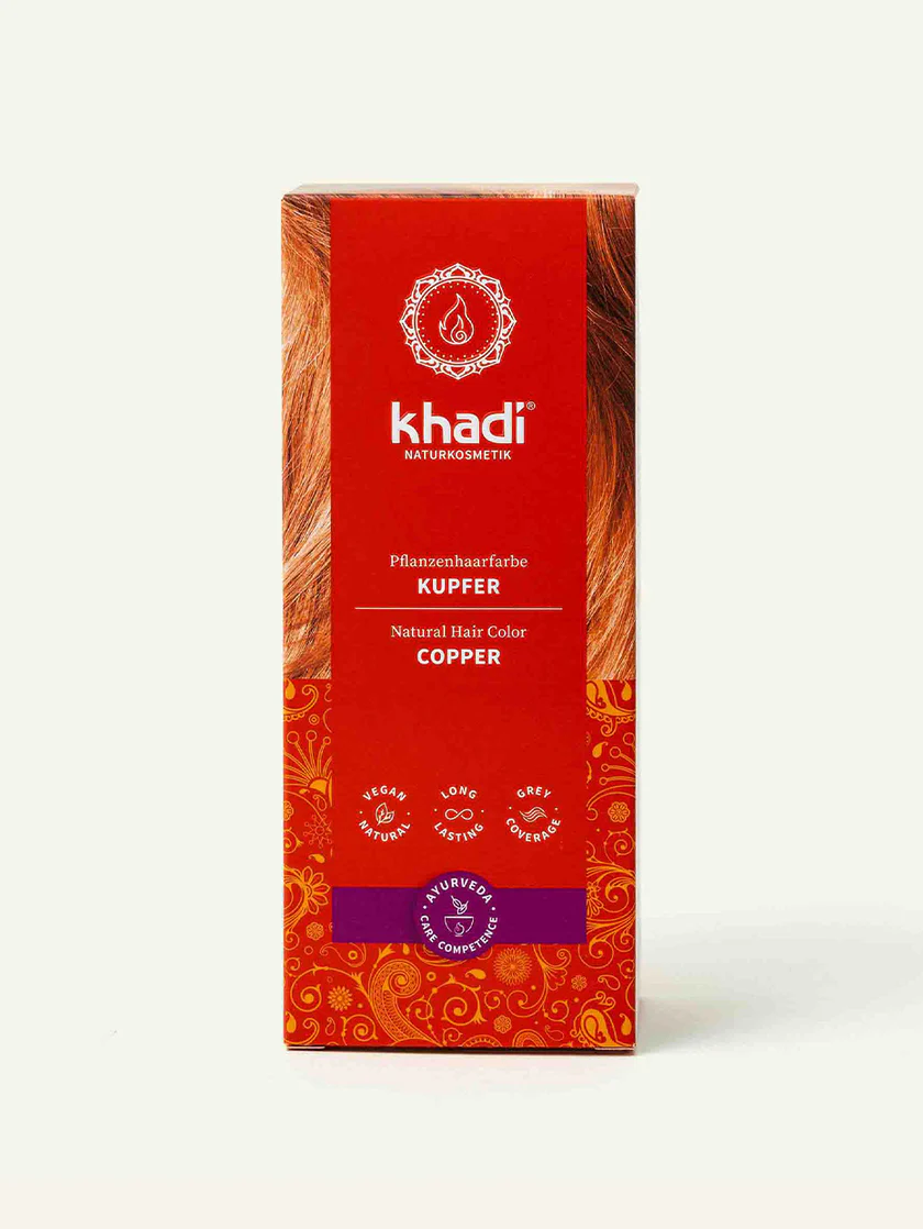 Khadi Pflanzenhaarfarbe Kupfer 100g