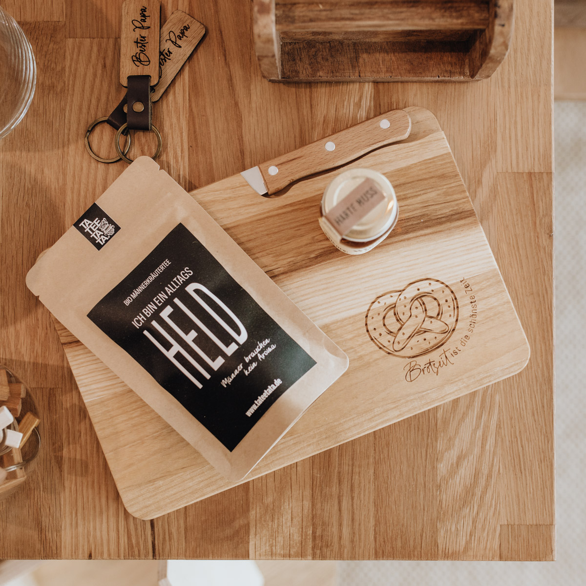 Brotzeitbrett mit Messer – Brotzeit ist die beste Zeit – Bild 7
