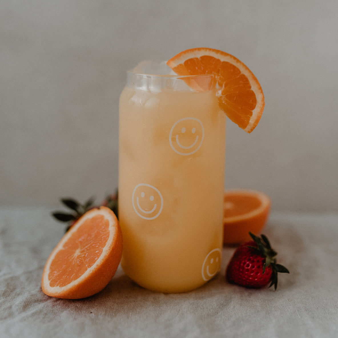 Smileys – Hohes Trinkglas