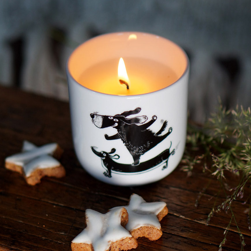 Happy Dogs – Becherkerze “Popcorn” – Bild 3