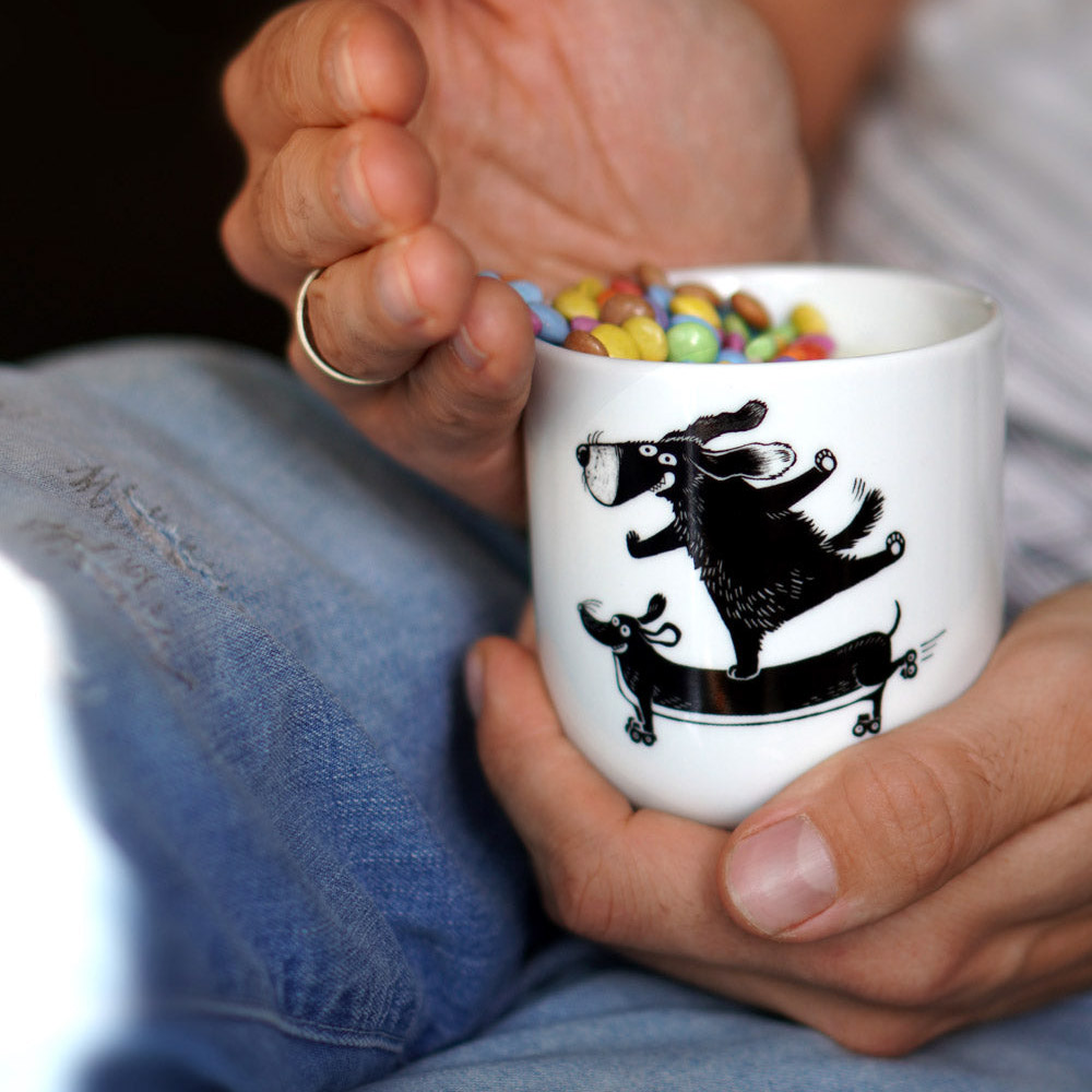 Happy Dogs – Becherkerze “Popcorn” – Bild 5