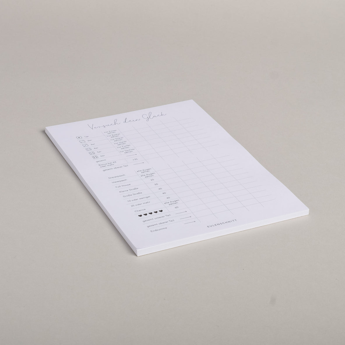 Versuch dein Glück – Spielblock Kniffel – Bild 6