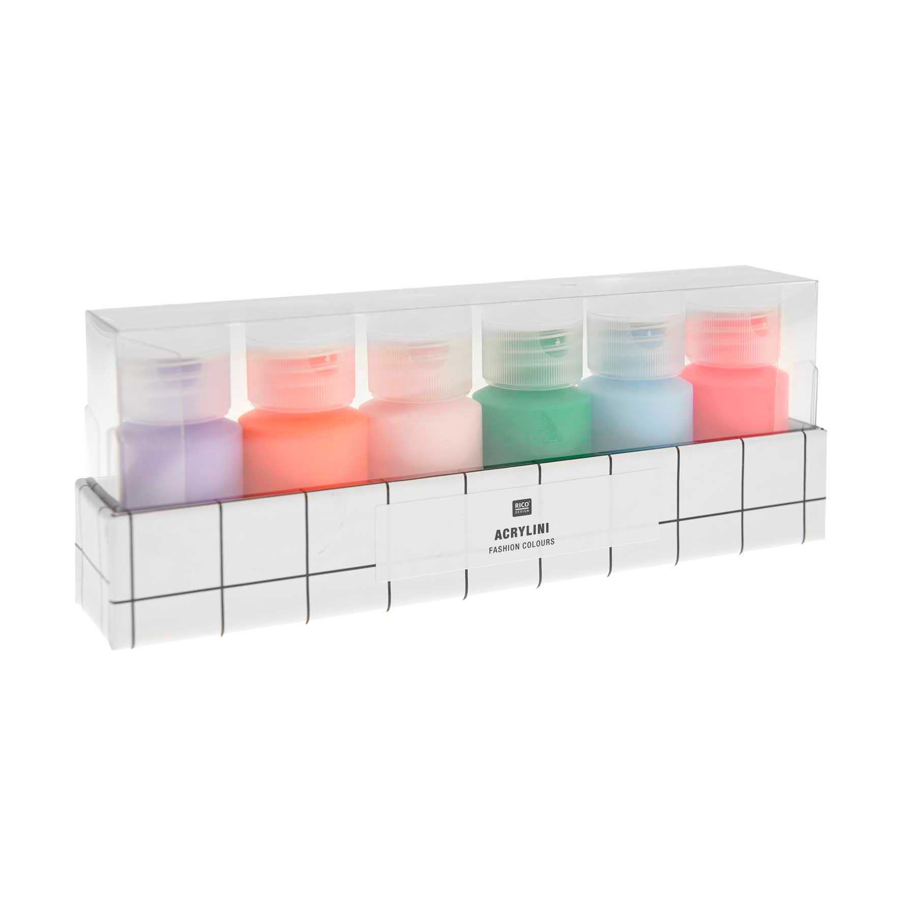 Acrylini Acrylfarben Set – Fashion Farben 6×22 ml